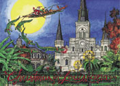 New Orleans Jackson Square Christmas Cards